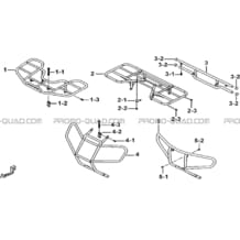 PORTE-BAGAGES   PARE CHOCS (OPTION) pour Tgb all cylinders All years BLADE 425 IRS