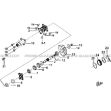 SYSTEME DE TRANSMISSION pour Tgb Toutes les cylindrées Toutes les années BLADE 470 SL