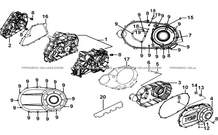 CARTER MOTEUR pour Tgb all cylinders All years BLADE 470 SL