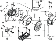 SYSTEME ELECTRIQUE 1 pour Tgb all cylinders All years BLADE 470 SL