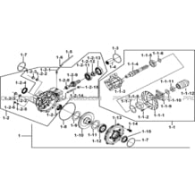 ENSEMBLE DIFFERENTIEL ARRIERE pour Tgb Toutes les cylindrées Toutes les années BLADE 470 SL