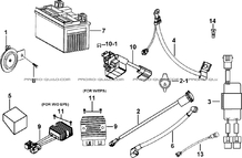 SYSTEME ELECTRIQUE 3 pour Tgb Toutes les cylindrées Toutes les années BLADE 470 SL