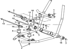 SUPPORTS MOTEUR pour Tgb all cylinders All years BLADE 470 SL