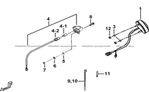 ECLAIRAGE ARRIERE pour Tgb Toutes les cylindrées Toutes les années BLADE 470 SL