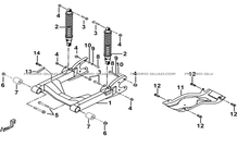 SUSPENSION ARRIERE pour Tgb Toutes les cylindrées Toutes les années BLADE 470 SL