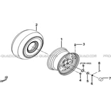 ROUES AVANT pour Tgb all cylinders All years BLADE 470 SL