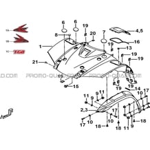 CARROSSERIE AVANT pour Tgb Toutes les cylindrées Toutes les années BLADE 470 SL