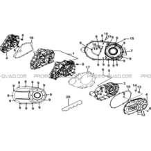 CARTER MOTEUR pour Tgb Toutes les cylindrées Toutes les années BLADE 500 SL 4X4 2016