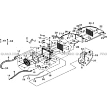 ENSEMBLE REFROIDISSEMENT pour Tgb Toutes les cylindrées Toutes les années BLADE 500 SL 4X4 2016