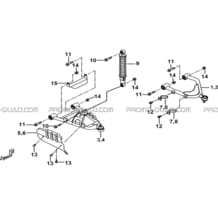 SUSPENSION AVANT pour Tgb Toutes les cylindrées Toutes les années BLADE 500 SL 4X4 2016