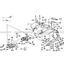 CARROSSERIE AVANT pour Tgb Toutes les cylindrées Toutes les années BLADE 500 SL 4X4 2016