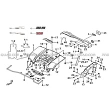 CARROSSERIE ARRIERE pour Tgb all cylinders All years BLADE 500 SL 4X4 2016