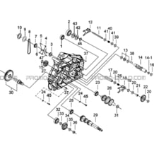 CARTER MOTEUR GAUCHE 2 pour Tgb all cylinders All years BLADE 500 SL CARBU