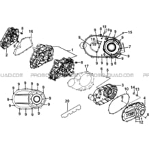 CARTER MOTEUR pour Tgb all cylinders All years BLADE 500 SL EFI