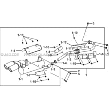 ENSEMBLE ECHAPPEMENT pour Tgb Toutes les cylindrées Toutes les années BLADE 500 SL EFI