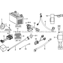 SYSTEME ELECTRIQUE 3 pour Tgb all cylinders All years BLADE 500 SL EFI