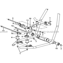SUPPORTS MOTEUR pour Tgb Toutes les cylindrées Toutes les années BLADE 500 SL EFI