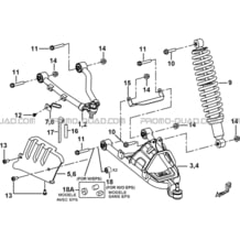 SUSPENSION AVANT pour Tgb Toutes les cylindrées Toutes les années BLADE 500 SL EFI