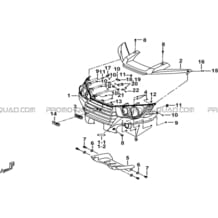 PARE-CHOCS pour Tgb all cylinders All years BLADE 500 SL EFI