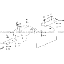 PROTECTIONS CHASSIS ALUMINIUM (OPTION) pour Tgb all cylinders All years BLADE 500 SL EFI