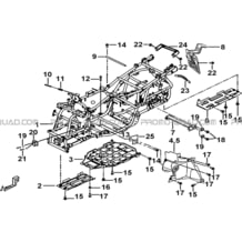 CHASSIS pour Tgb Toutes les cylindrées Toutes les années BLADE 525 SE-FI 2012 SL-FI 2014