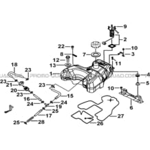 RESERVOIR A CARBURANT pour Tgb all cylinders All years BLADE 525 SE-FI 2012 SL-FI 2014