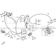 DISTRIBUTEUR FREINAGE ARRIERE pour Tgb Toutes les cylindrées Toutes les années BLADE 525 SE-FI 2012 SL-FI 2014