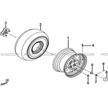 ROUES ARRIERE pour Tgb all cylinders All years BLADE 525 SE-FI 2012 SL-FI 2014