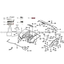 CARROSSERIE ARRIERE pour Tgb Toutes les cylindrées Toutes les années BLADE 525 SE-FI 2012 SL-FI 2014