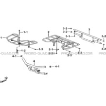 PORTE-BAGAGES   PARE CHOCS (OPTION) pour Tgb all cylinders All years BLADE 525 SE-FI 2012 SL-FI 2014