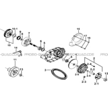 VARIATEUR pour Tgb Toutes les cylindrées Toutes les années BLADE 525 SE-FI 4X4 2016