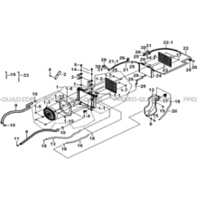 ENSEMBLE REFROIDISSEMENT pour Tgb Toutes les cylindrées Toutes les années BLADE 525 SE-FI 4X4 2016