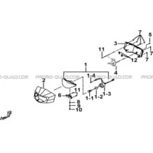 ECLAIRAGE AVANT (OPTION) pour Tgb Toutes les cylindrées Toutes les années BLADE 525 SE-FI 4X4 2016