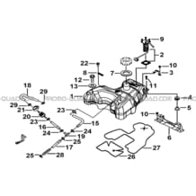 RESERVOIR A CARBURANT pour Tgb all cylinders All years BLADE 525 SE-FI 4X4 2016