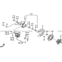 PORTE-FUSEE DE DIRECTION pour Tgb Toutes les cylindrées Toutes les années BLADE 525 SE-FI 4X4 2016