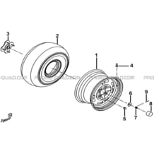 ROUES ARRIERE pour Tgb all cylinders All years BLADE 525 SE-FI 4X4 2016