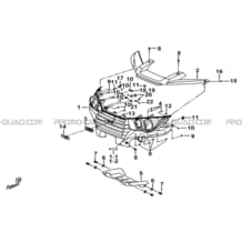 PARE-CHOCS pour Tgb Toutes les cylindrées Toutes les années BLADE 525 SE-FI 4X4 2016