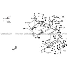 CARROSSERIE AVANT pour Tgb Toutes les cylindrées Toutes les années BLADE 525 SE-FI 4X4 2016