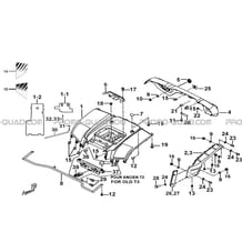 CARROSSERIE ARRIERE pour Tgb Toutes les cylindrées Toutes les années BLADE 525 SE-FI 4X4 2016