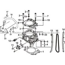 CYLINDRE pour Tgb Toutes les cylindrées Toutes les années BLADE 550 LT EPS