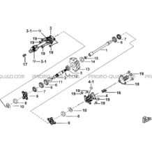 SYSTEME DE TRANSMISSION pour Tgb Toutes les cylindrées Toutes les années BLADE 550 LT EPS