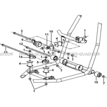 SUPPORTS MOTEUR pour Tgb Toutes les cylindrées Toutes les années BLADE 550 LT EPS