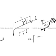 ECLAIRAGE ARRIERE pour Tgb Toutes les cylindrées Toutes les années BLADE 550 LT EPS