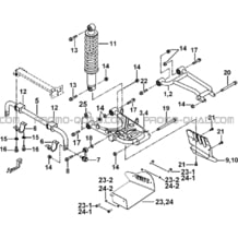 SUSPENSION ARRIERE pour Tgb Toutes les cylindrées Toutes les années BLADE 550 LT EPS