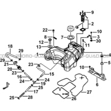 RESERVOIR A CARBURANT pour Tgb Toutes les cylindrées Toutes les années BLADE 550 LT EPS