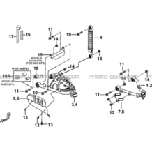 SUSPENSION AVANT pour Tgb Toutes les cylindrées Toutes les années BLADE 550 LT EPS