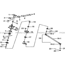 COLONNE DE DIRECTION pour Tgb Toutes les cylindrées Toutes les années BLADE 550 LT EPS