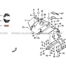 CARROSSERIE AVANT pour Tgb Toutes les cylindrées Toutes les années BLADE 550 LT EPS