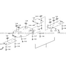 PROTECTIONS CHASSIS ALUMINIUM (OPTION) pour Tgb Toutes les cylindrées Toutes les années BLADE 550 LT EPS