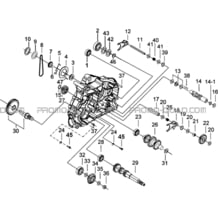 CARTER MOTEUR GAUCHE 2 pour Tgb all cylinders All years BLADE 550 SE EPS